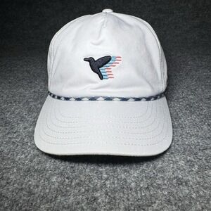 Birddogs Hat Rope Trucker Cap OSFM Snapback Hat White Blue Golfer Golf Cap